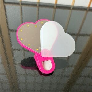 Heart-Shaped Pink selfie Compact Mirror